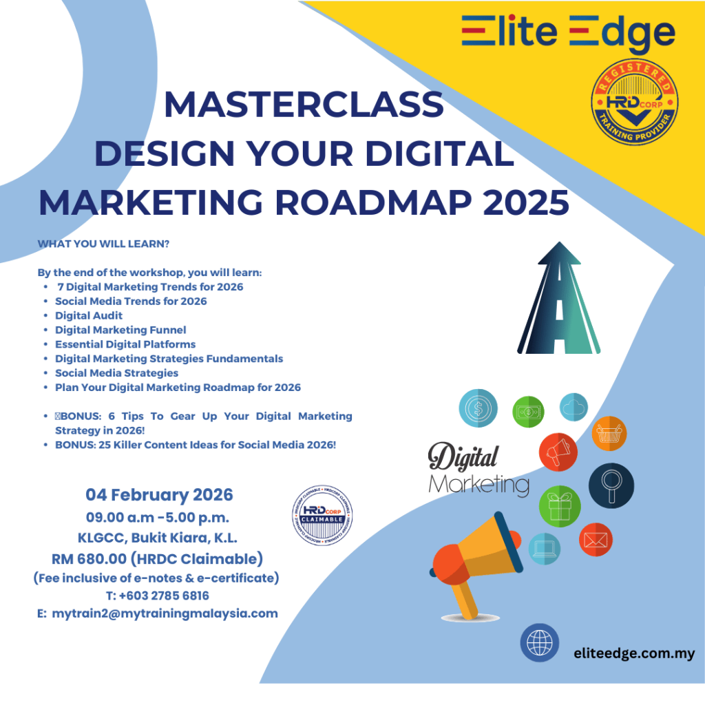 DESIGN YOUR DIGITAL MARKETING ROADMAP 2026 – REMOTE LEARNING – 1 DAY ...